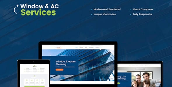 Window and AC Services WordPress Theme by AxiomThemes