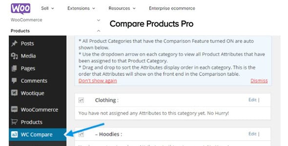 Compare Products PRO for WooCommerce