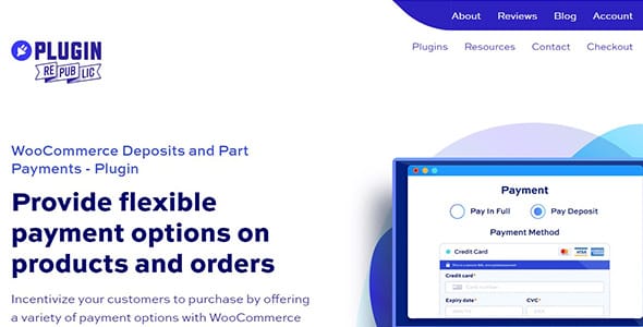 Deposits and Part Payments for WooCommerce