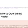 Order Status Change Notifier for WooCommerce