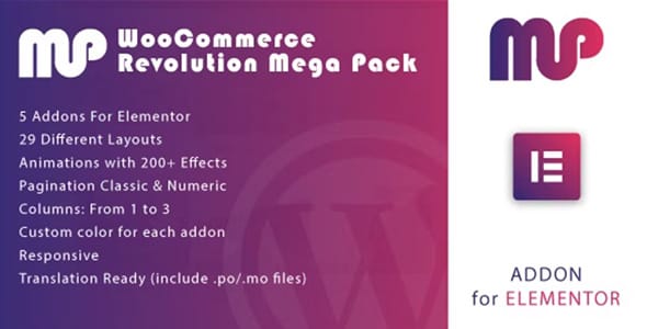 Revolution Header for Elementor WooCommerce Plugin