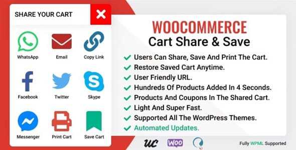 Save and Share Cart for WooCommerce