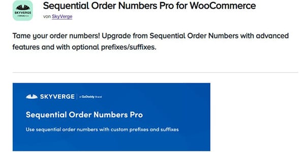 Sequential Order Numbers Pro for WooCommerce