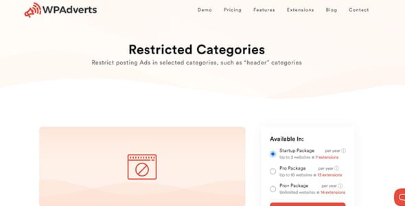 WP Adverts Restricted Categories for WordPress