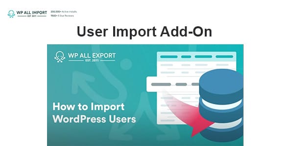 WP All Import User Import Add On Pro for WordPress