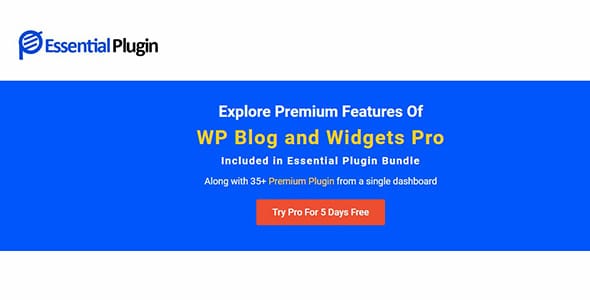 WP Blog and Widgets Pro for WordPress