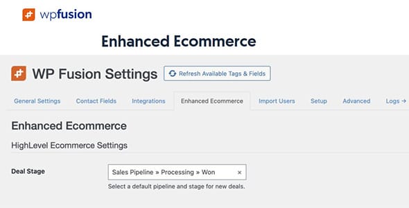 WP Fusion Enhanced Ecommerce Addon for WooCommerce