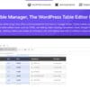 WP Table Manager for WordPress