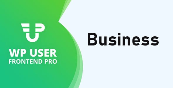 WP User Frontend Pro business for WordPress