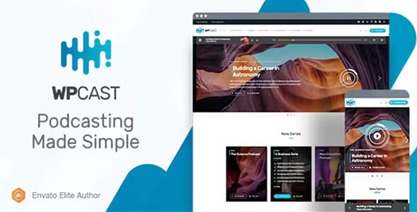 Wpcast Audio Podcast WordPress Theme