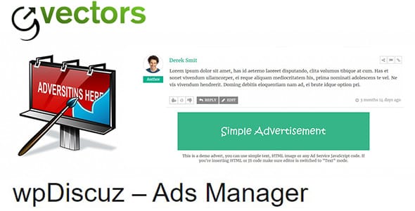 wpDiscuz Ads Manager for WordPress