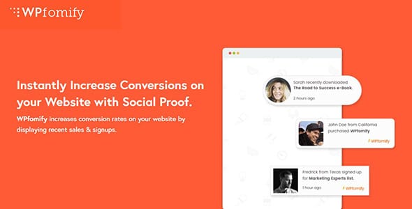 WPfomify for WordPress