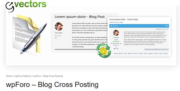 wpForo Blog Cross Posting for WordPress