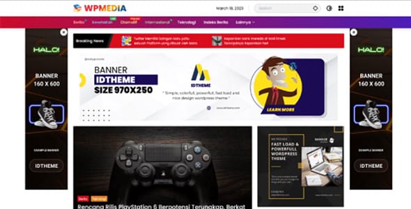Wpmedia WordPress Theme by Gian MR