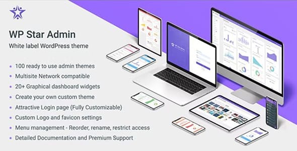 White Label WordPress Theme by WPStar Admin