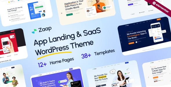 Zaap SaaS and App WordPress Theme