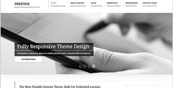 Prestige Genesis WordPress Theme by Zigzagpress