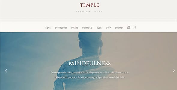 Temple WordPress Theme by Zigzagpress