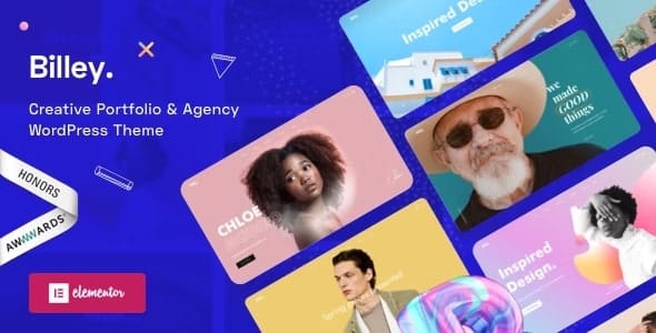 Billey Creative Portfolio and Agency Elementor WordPress Theme