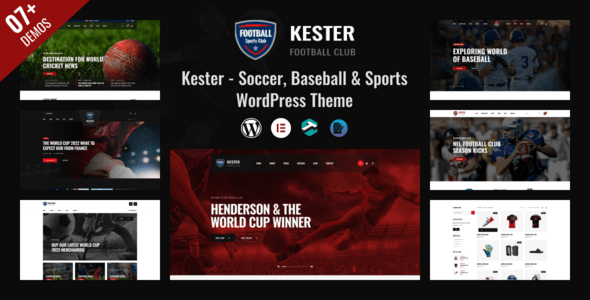 Kester Soccer Club and Sports News WordPress Theme