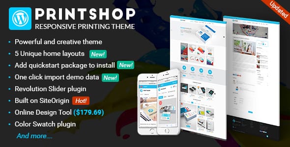 Printshop WordPress Responsive Printing Theme