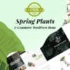 Spring Plants Gardening and Houseplants WordPress Theme