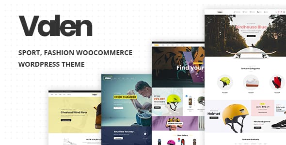 Valen Sport Fashion WooCommerce WordPress Theme