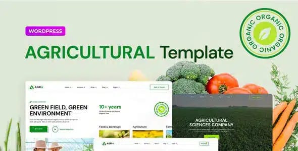 Agria Agriculture Company Elementor Pro Template Kit