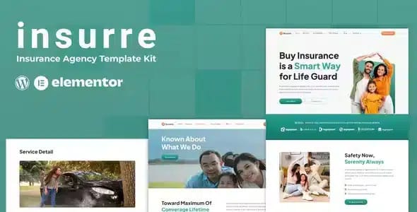 Insurre Insurance Agency Elementor Template Kit