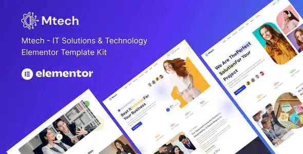 Mtech IT Solutions and Technology Elementor Template Kit