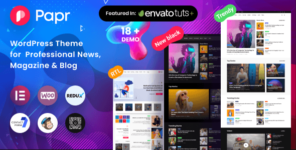 Papr Newspaper News WordPress Theme