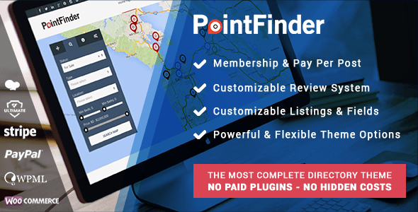 PointFinder Directory and Listing WordPress Theme