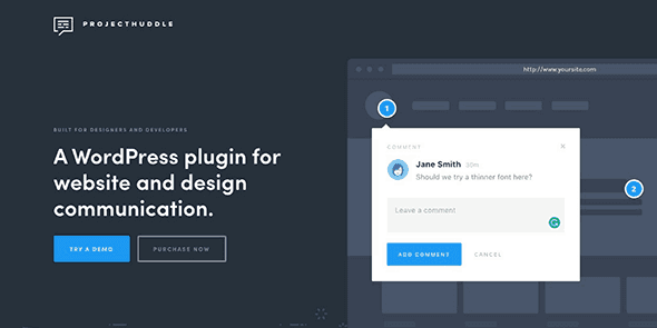 ProjectHuddle Website and Design Communication for WordPress