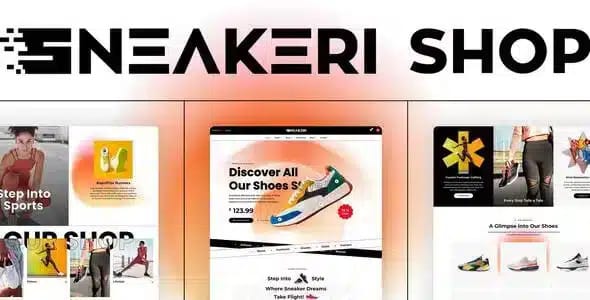 Sneakeri Sports Shoes Store Elementor Pro Template Kit