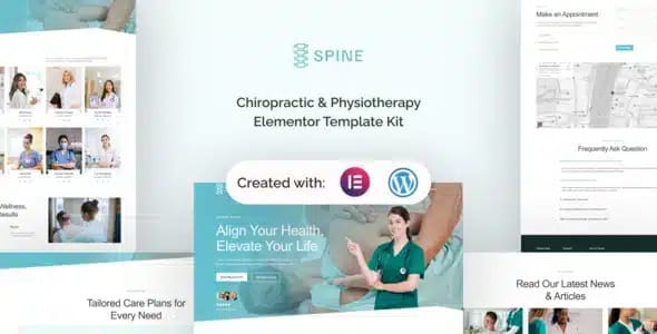Spine Chiropractic and Physiotherapy Elementor Template Kit
