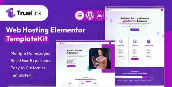 TrueLink Web Hosting Elementor Template Kit