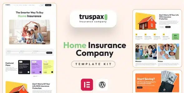 Truspax Insurance Agency Elementor Template Kit