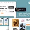 Bibishup Baby and Kids Ecommerce Elementor Pro Template Kit