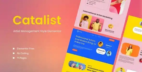 Catalist Artist Elementor Template Kit