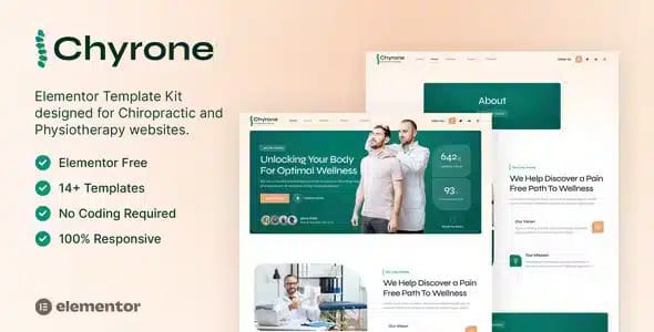 Chyrone Chiropractic and Physiotherapy Elementor Template Kit