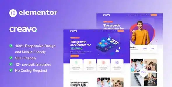 Creavo Agency Elementor Template Kit