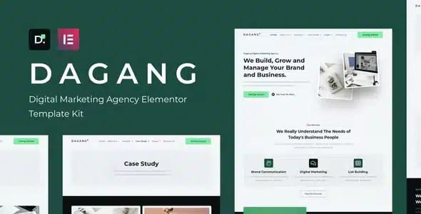 Dagang Digital Marketing Elementor Template Kit
