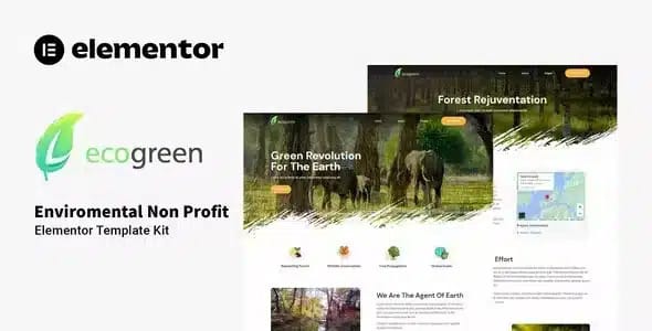 Ecogreen Environmental Elementor Template Kit