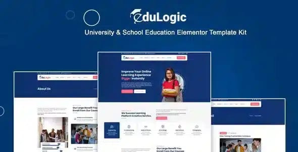 Edulogic University and School Education Elementor Template Kit