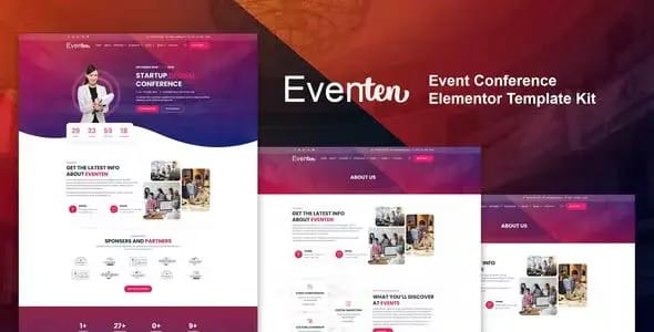Eventen Event Conference Elementor Pro Template Kit