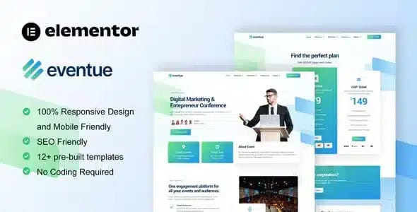 Eventue Conference Elementor Template Kit