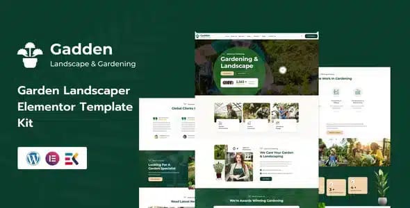 Gadden Garden and Landscaping Elementor Template Kit