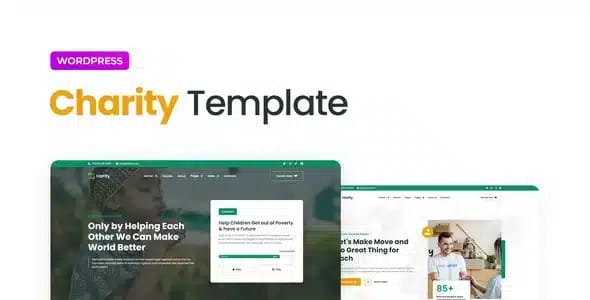 Harity Fundraising Charity Elementor Template Kit