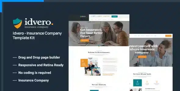 Idvero Insurance Company Elementor Template Kit