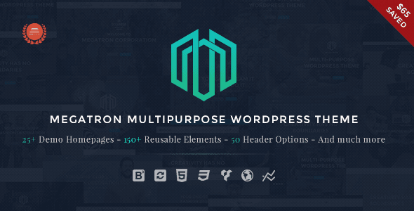 Megatron Responsive MultiPurpose WordPress Theme